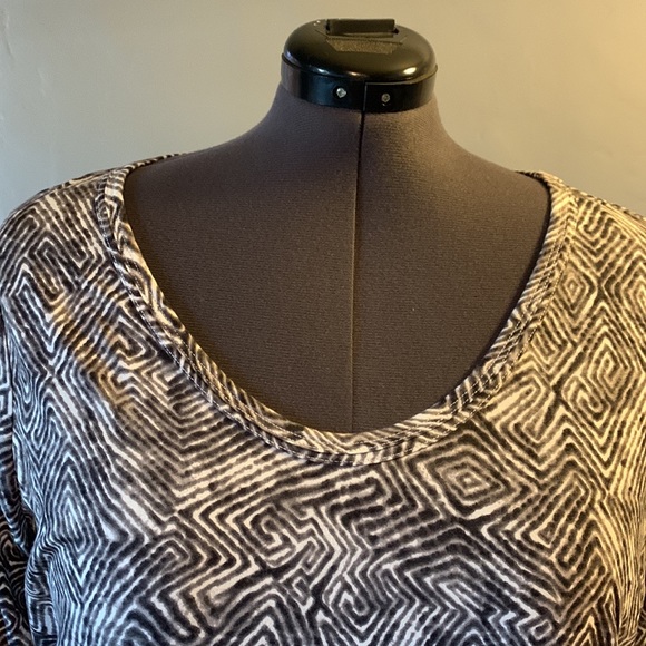 Relativity Scoop Neck 3/4 Sleeve T-Shirt * 2X - Picture 12 of 14